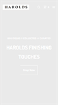 Mobile Screenshot of haroldsfinishingtouches.com