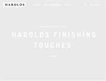 Tablet Screenshot of haroldsfinishingtouches.com